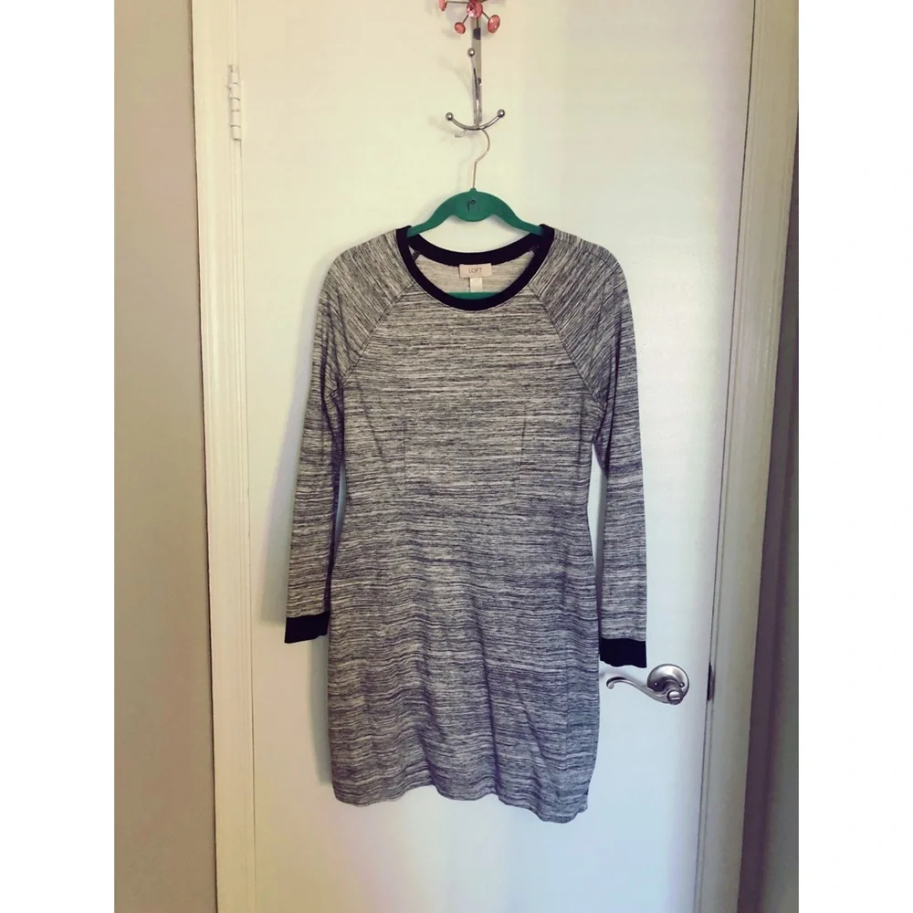 loft t shirt dress Striped T-Shirt Dress- Size XS Short sleeves Ann Taylor LOFT Outlet Women's
